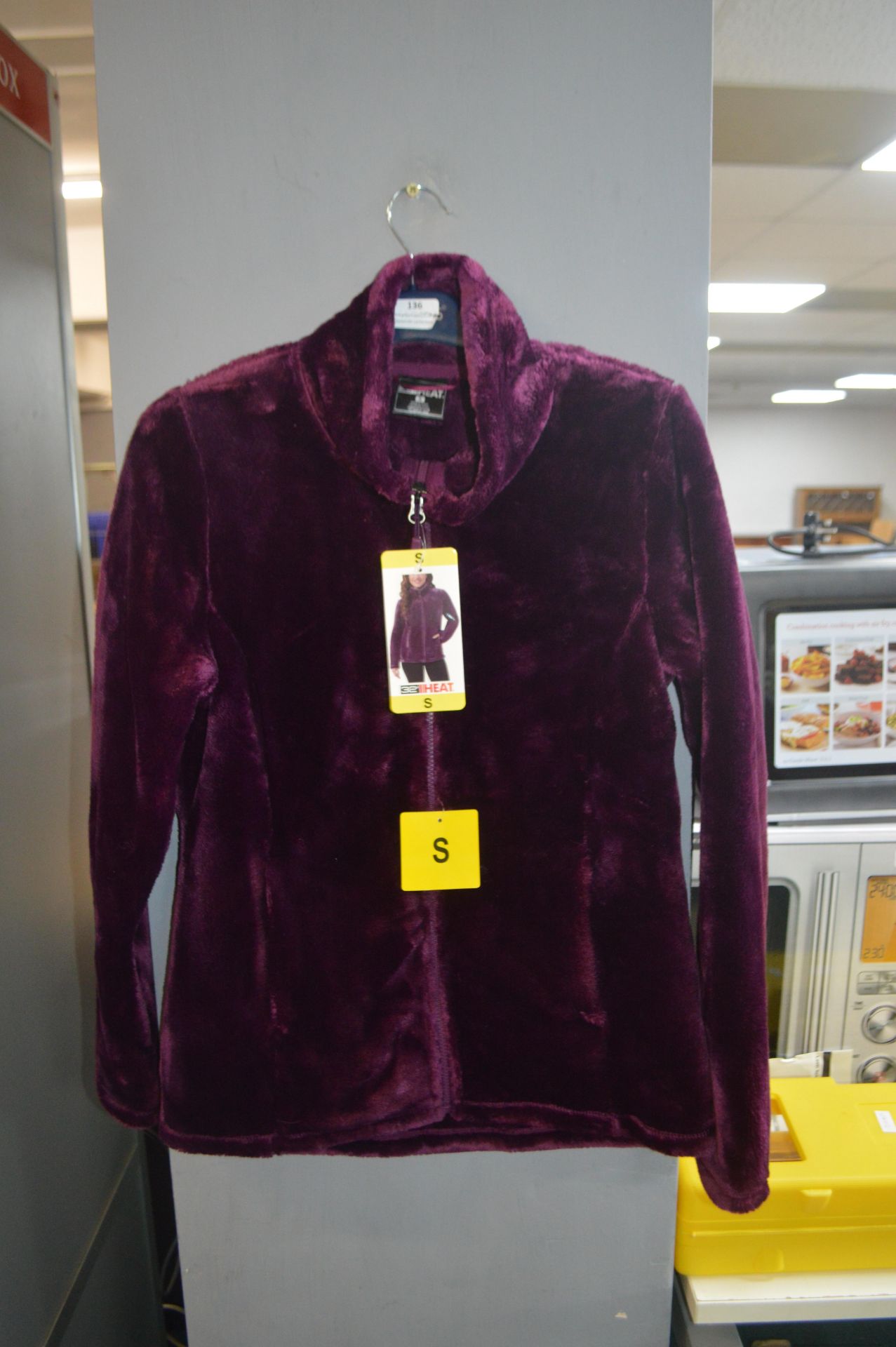 *32 Degrees Heat Purple Plush Jacket Size: S