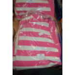 *Three Gianni Freaud Lady's Pink & White Striped T