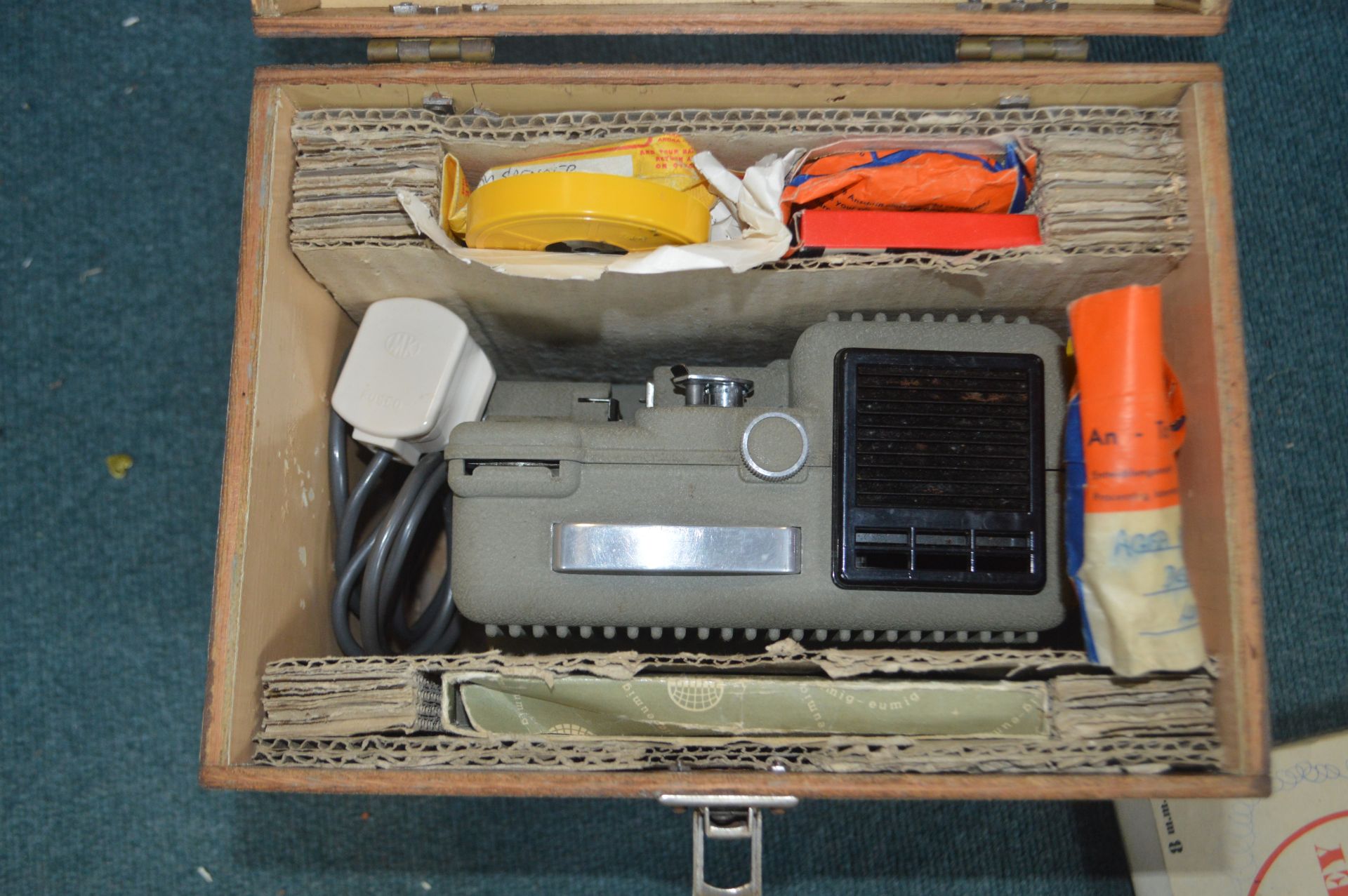 Vintage Projector and Film Reels