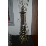 Decorative Gilded Metal Table Lamp Base