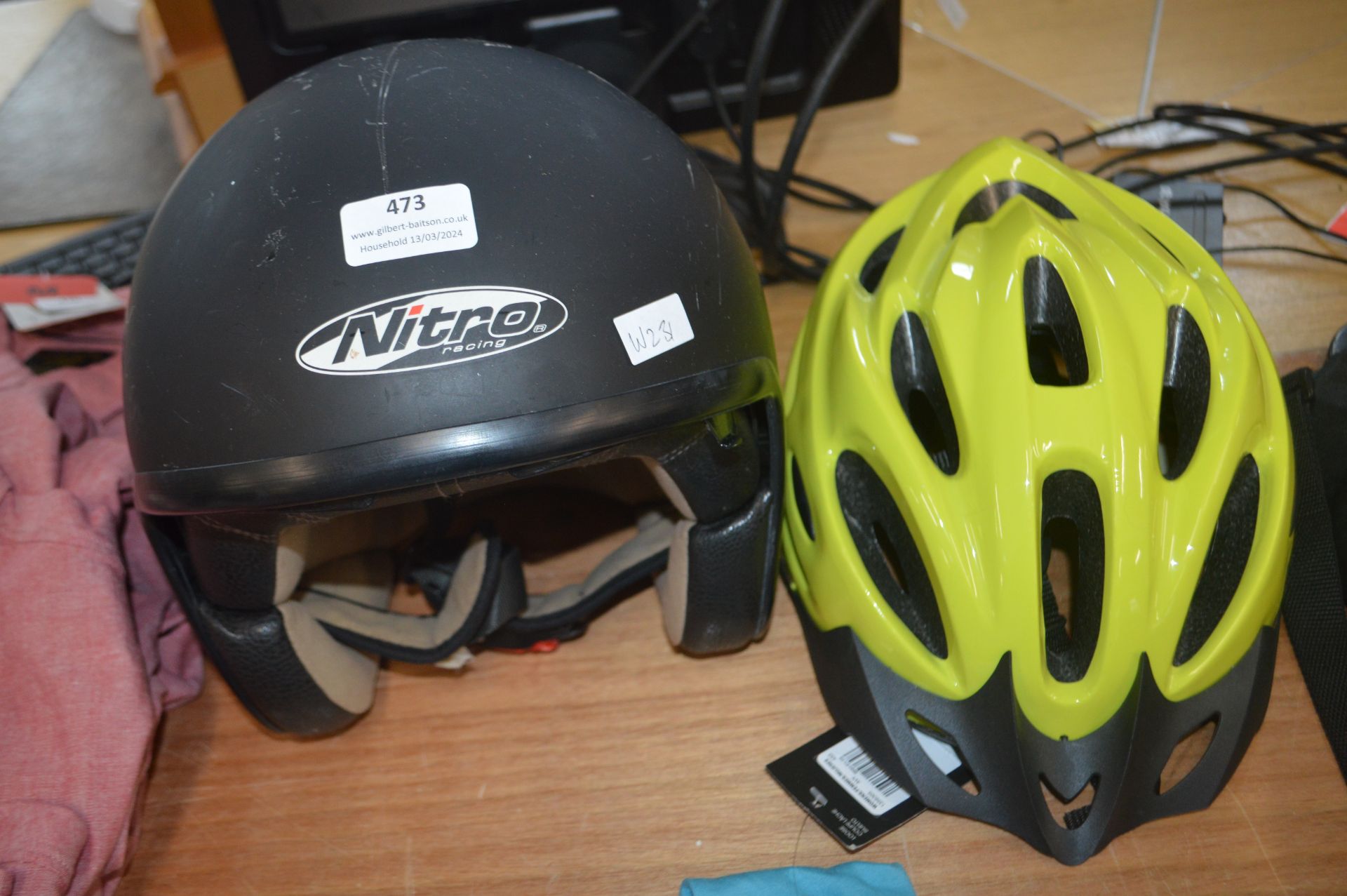 Nitro Racing Bike Helmet, and a Cycle Helmet