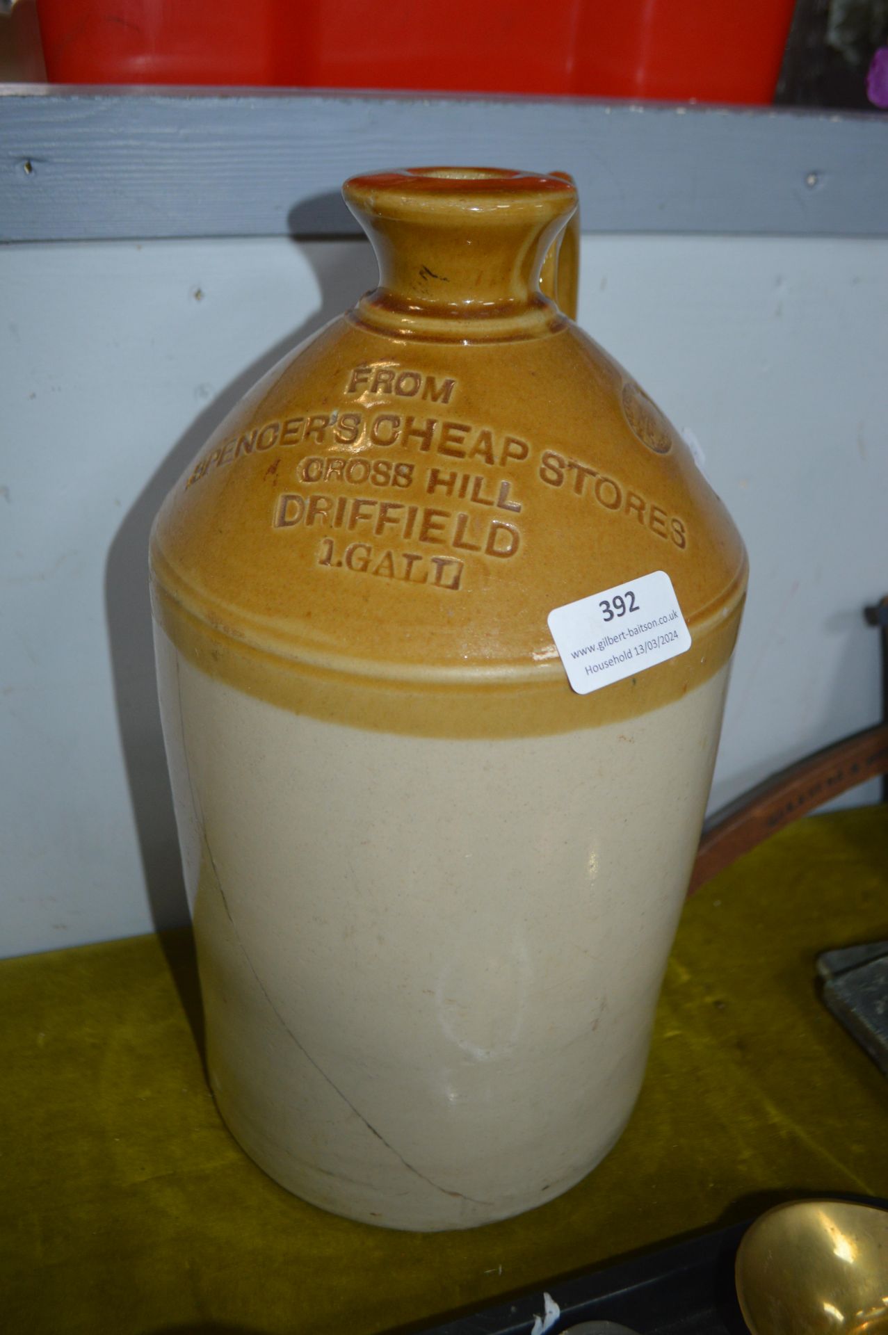 Vintage Stoneware Bottle from Driffield (AF)