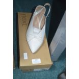 Next Lady's White Leather Shoes Size: 7