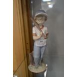 Lladro Figurine of a Baseball Player