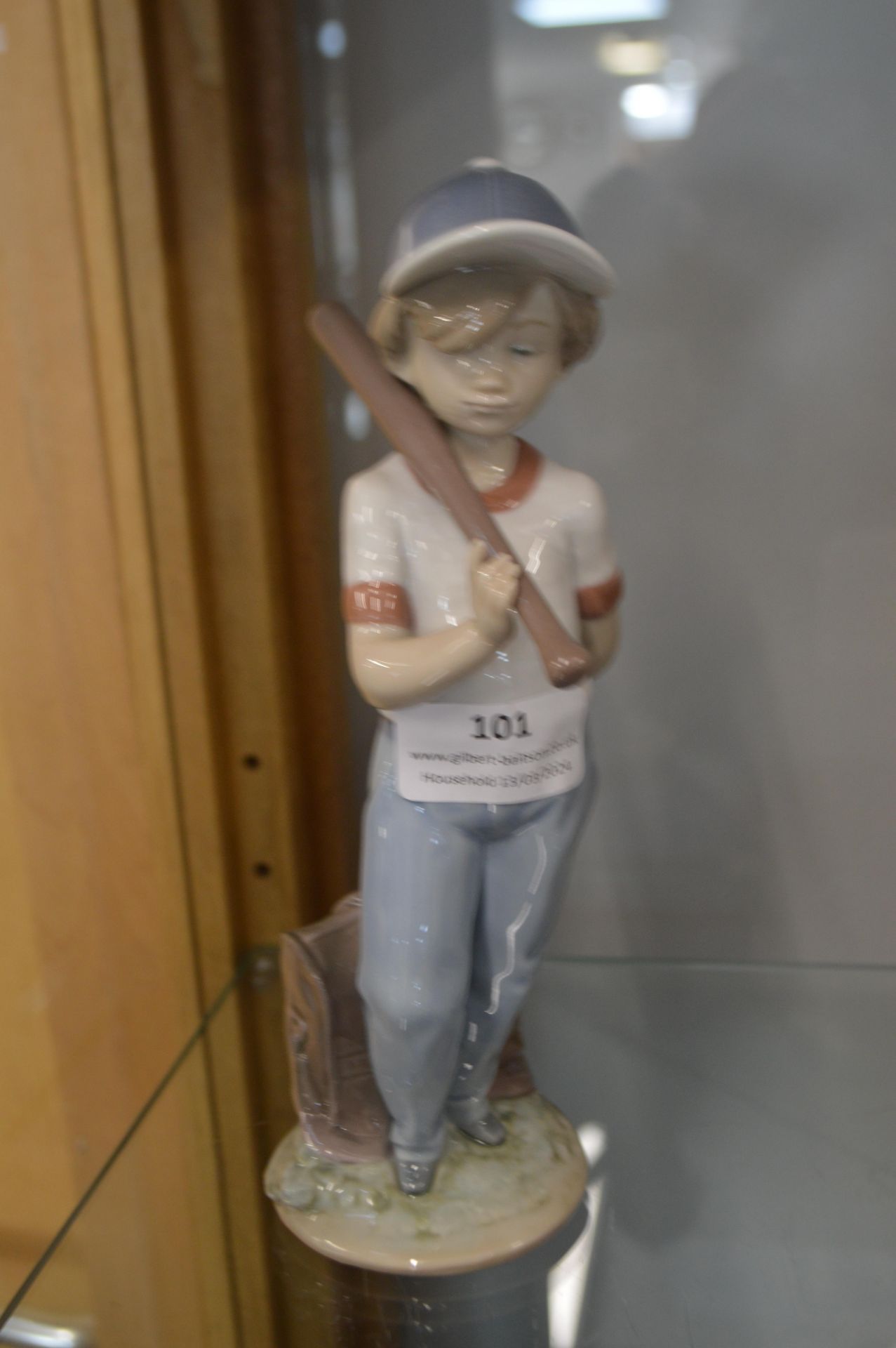 Lladro Figurine of a Baseball Player