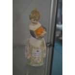 Lladro Figurine of an Orange Girl