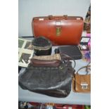 Leather Briefcase, Handbags, etc.