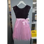 Johana Michelle Girl's Party Dress in Purple Size: