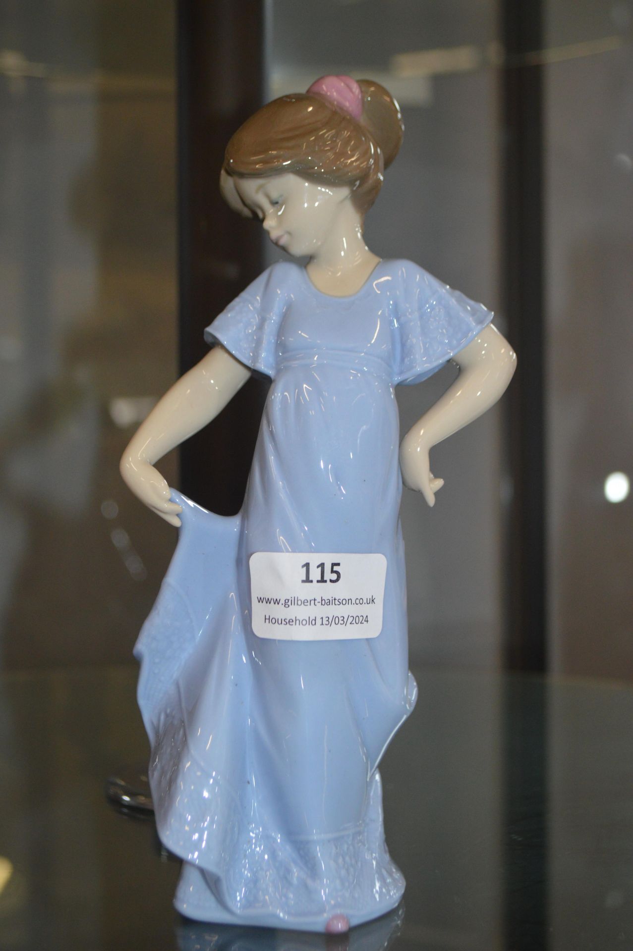 Nao Figurine of a Girl in a Blue Dress