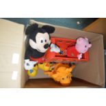 Soft Toys etc. Including Singing Mickey Mouse
