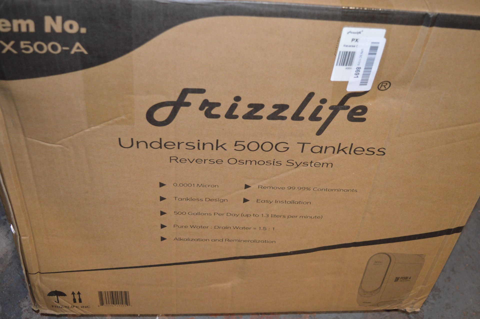 *Frizzle Life Under Sink 500g Tankless Reverse Osmosis System