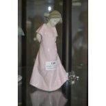 Nao Figurine of a Girl in a Pink Dress