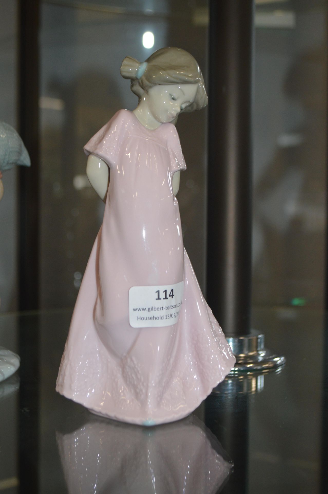 Nao Figurine of a Girl in a Pink Dress