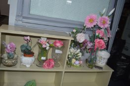 Vases and Artificial Flowers