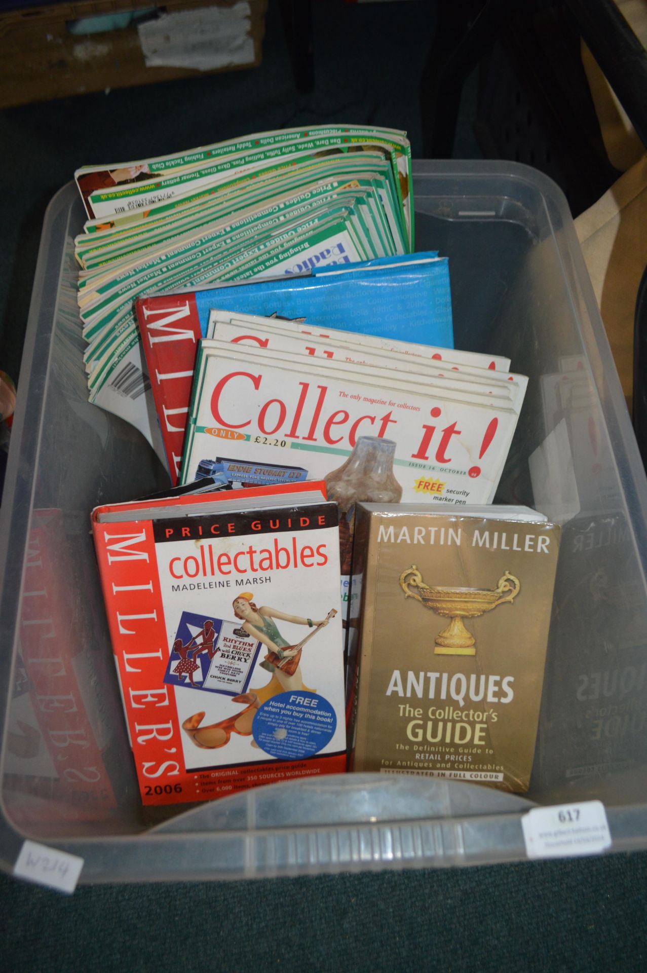 Collect It Magazines and Lewis Price Guides (crate not included)