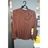 *Hilary Radley Lady's Chocolate Blouse Size: S