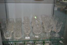 Cut Glass Lead Crystal Tumblers and Wine Glasses