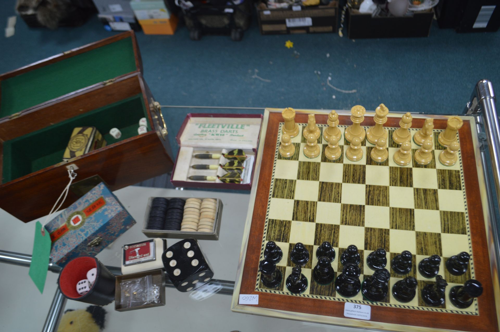 Chess Set and Board, Gaming Dice, etc.