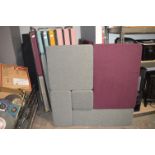 Nine Assorted Soundproofing Boards ~120x120cm