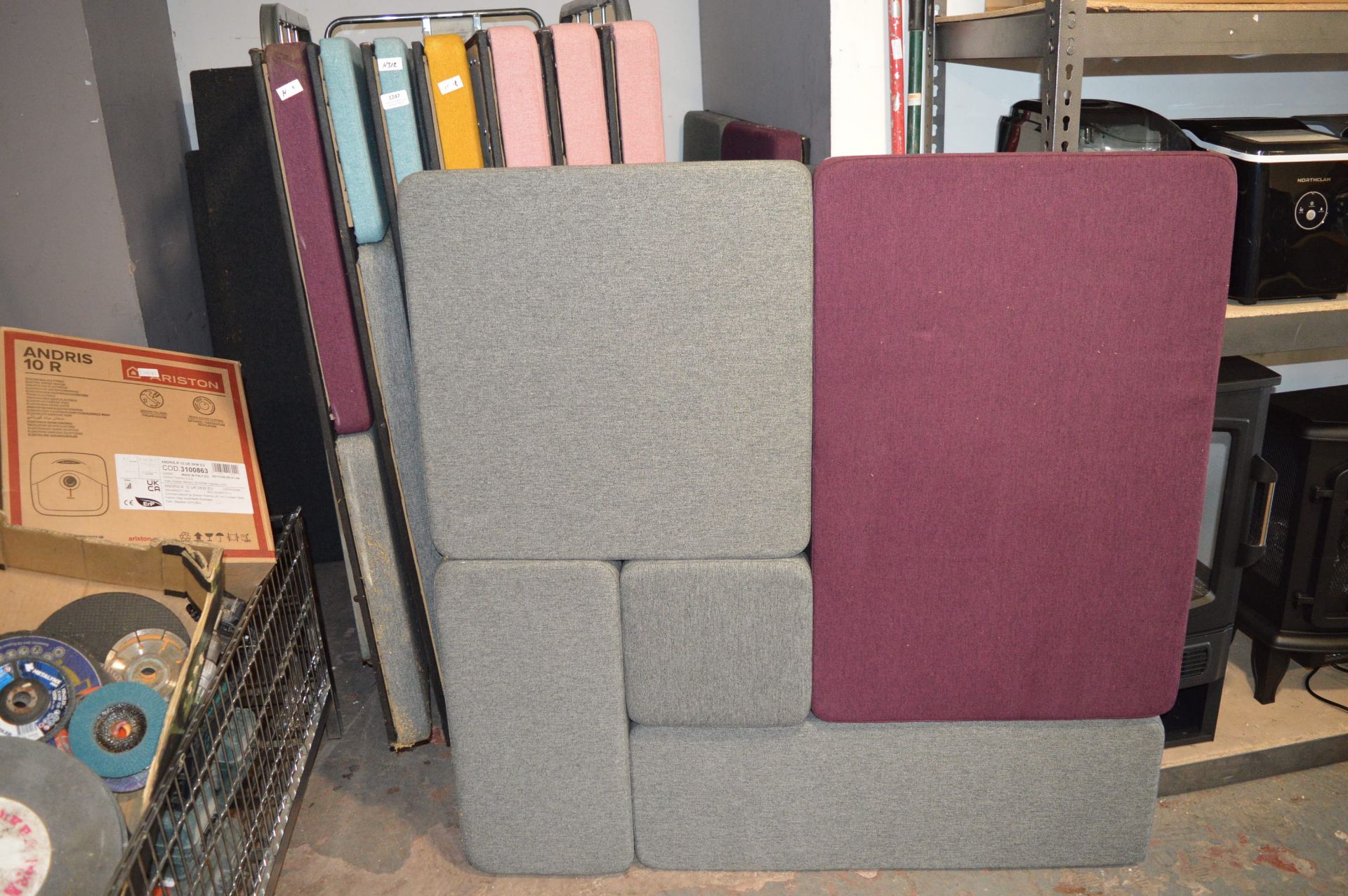 Nine Assorted Soundproofing Boards ~120x120cm