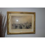 Gilt Framed Victorian Print of Venice