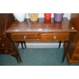 Two Drawer Hall Table