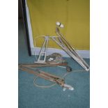 Two Vintage Adjustable Desk Lamps