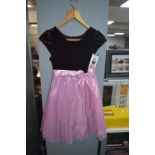 Johana Michelle Girl's Part Dress in Purple Size: