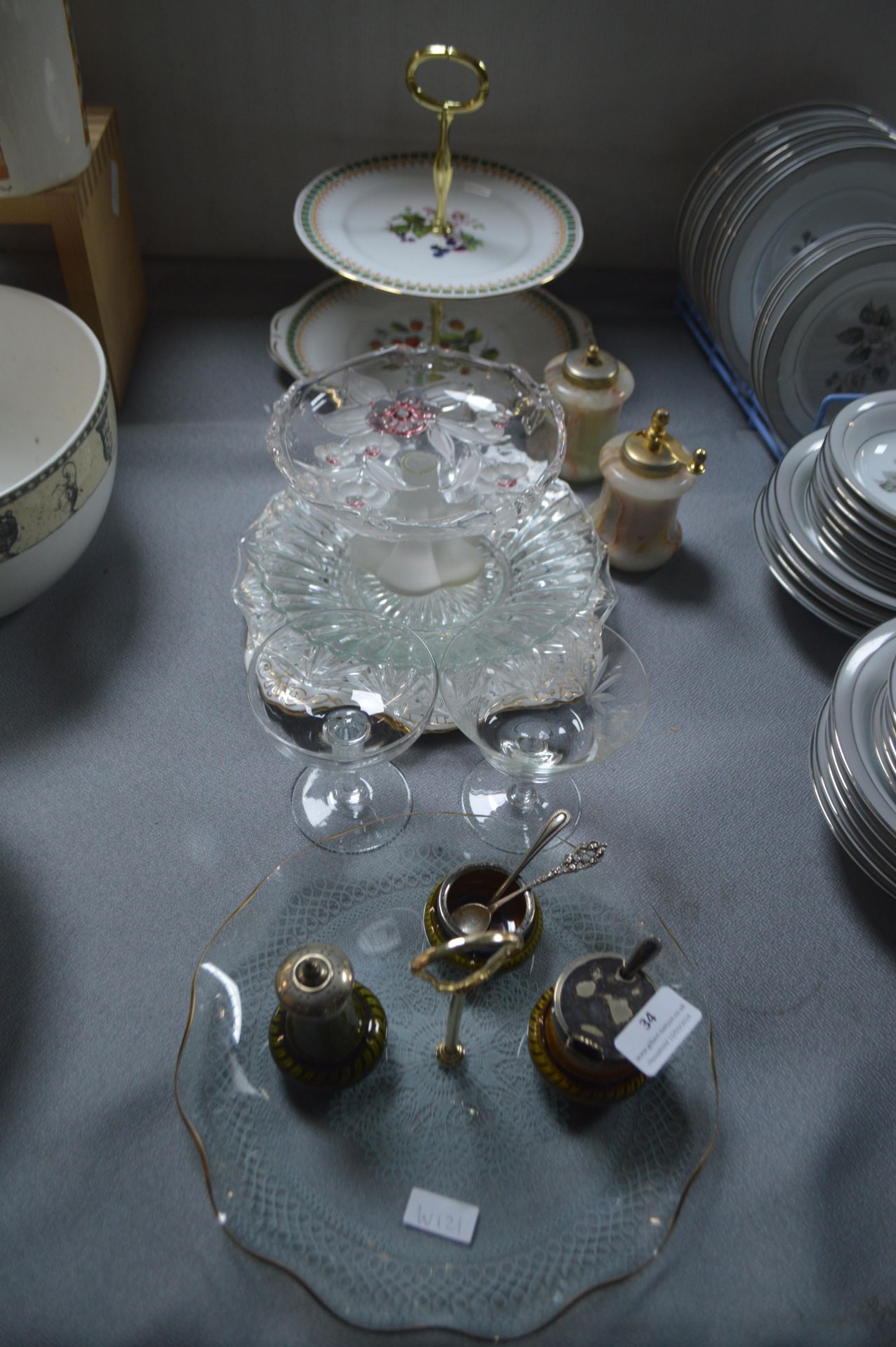 Cake Stands and Glassware etc.