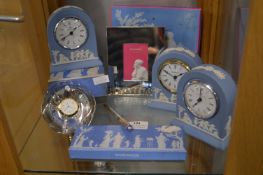 Wedgwood Mantel Clocks, Photo Frame, etc.