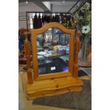 Pine Dressing Table Mirror