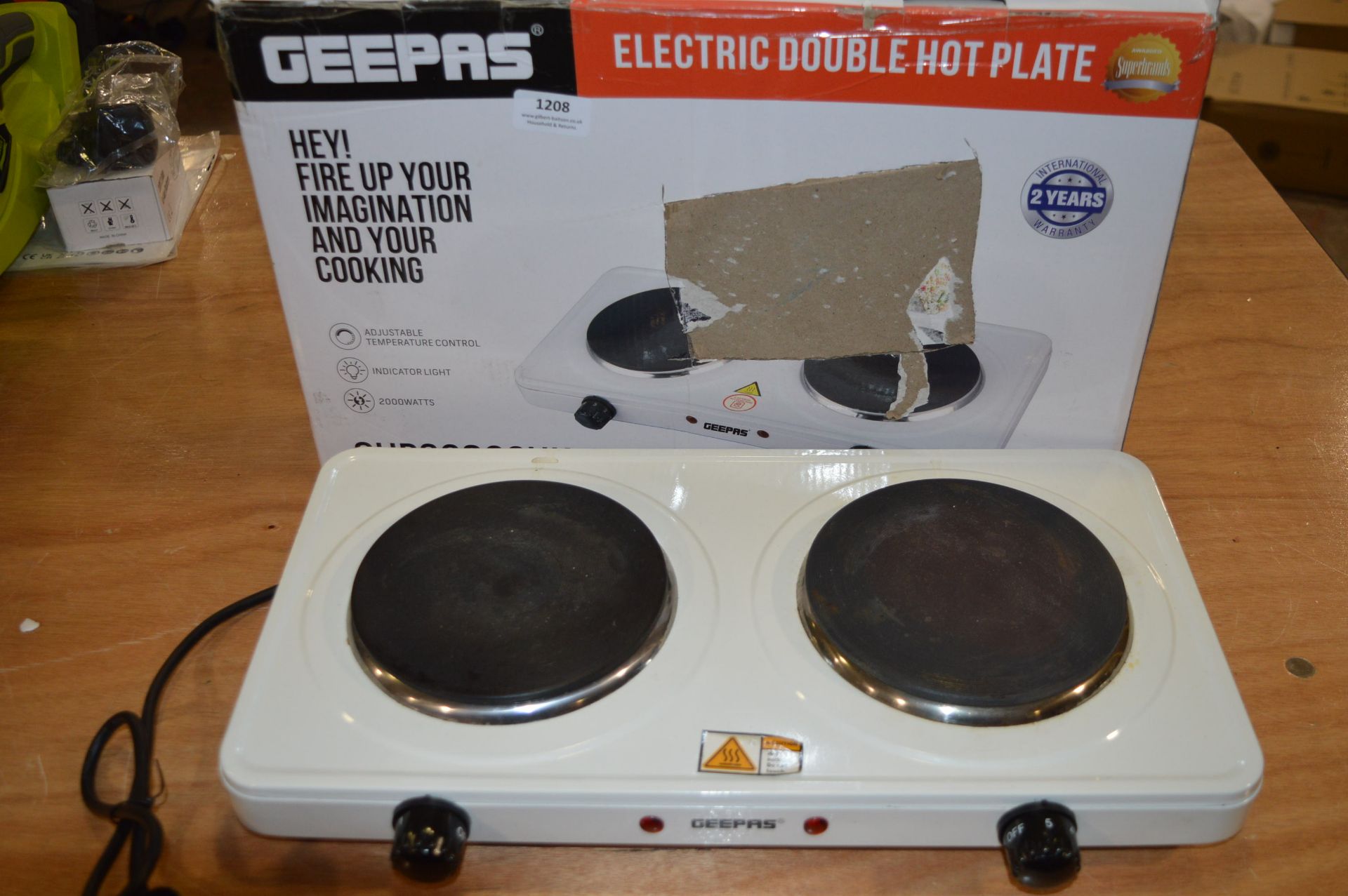 *Geepas Electric Double Hot Plate