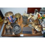 Pewter Tankards and Decorative Items (tray not inc