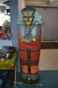 Egyptian Sarcophagus Style Cabinet in Solid Pine ~5ft high