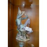 Lladro Privilege Gold Figure of the Pied Piper (pa