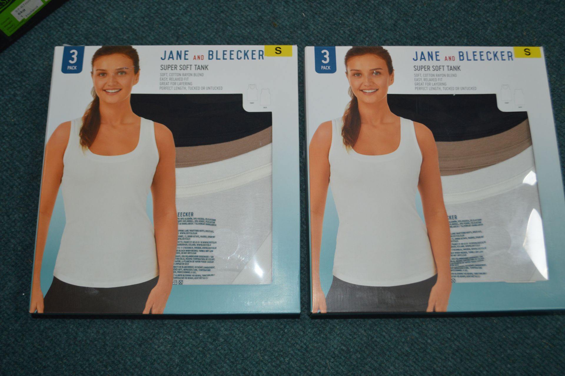 *Two Jane & Bleaker Lady's Vests 3pk Size: S