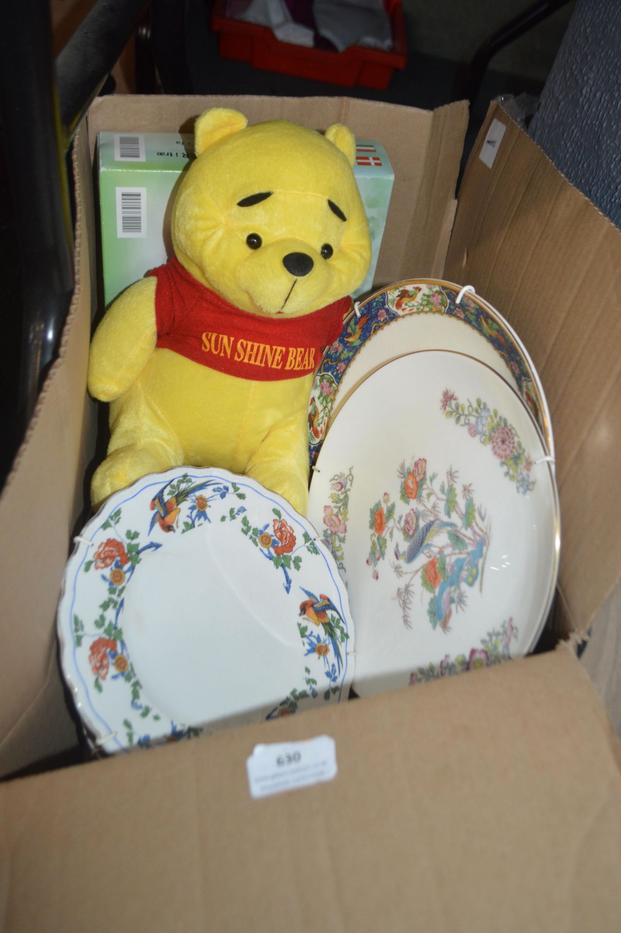 Mixed Lot Including Pottery, Teddy Bear, and a Massager