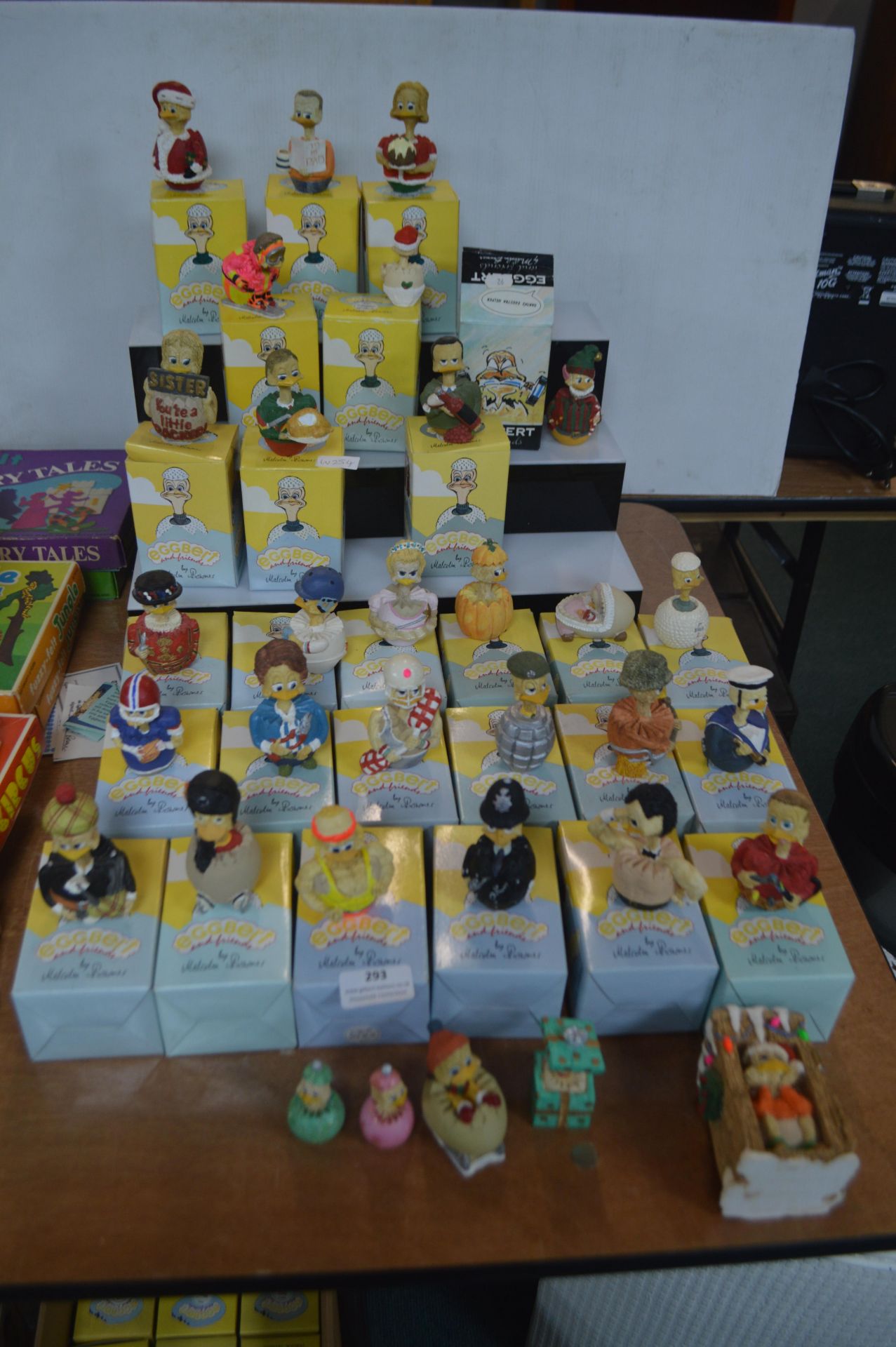 Twenty-Seven Eggberts Figures with Packaging