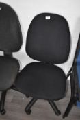 *Black Gas-Lift Operators Chair (Location: 64 King Edward St, Grimsby, DN31 3JP, Viewing Tuesday