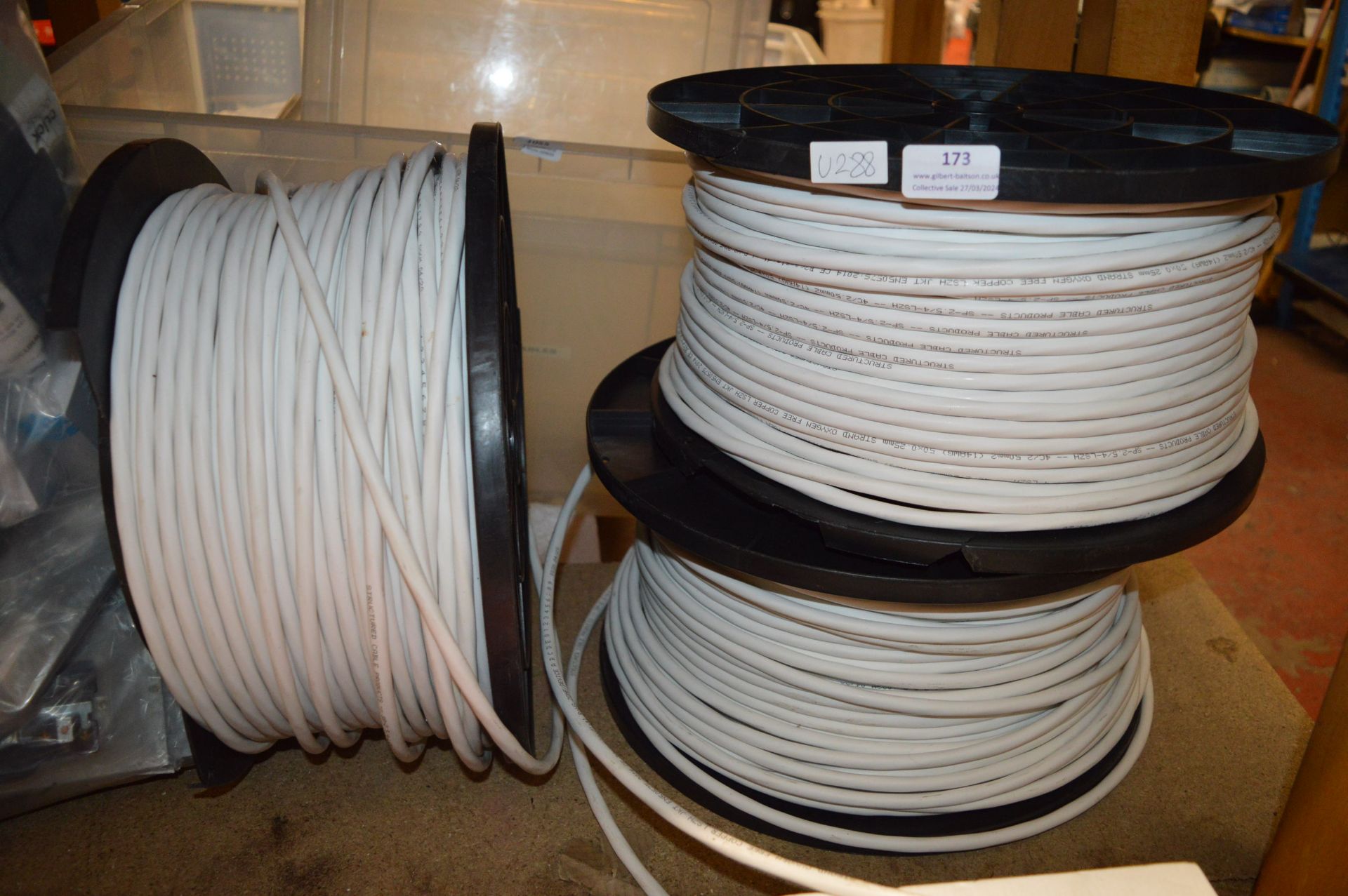 *Three Reels of Structured Cable