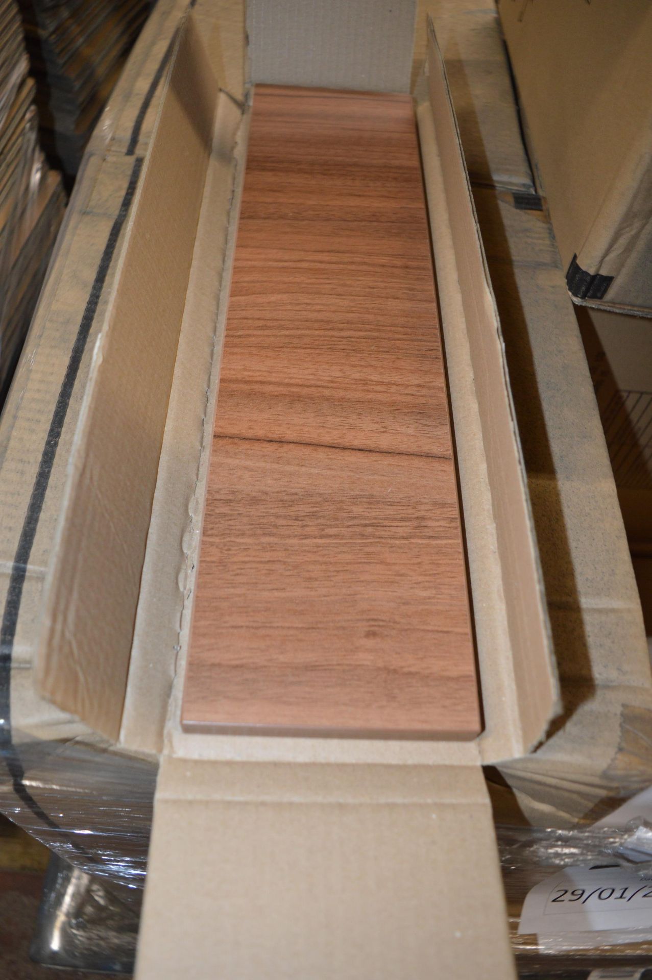 Two Walnut Frontal Drawer Panels 500x124mm