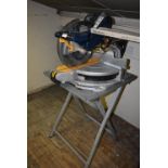 *Ryobi 110v Chop Saw with Stand (Location: 64 King Edward St, Grimsby, DN31 3JP, Viewing Tuesday
