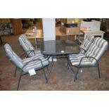 *Garden Lounge Set Comprising Table & Four Chairs