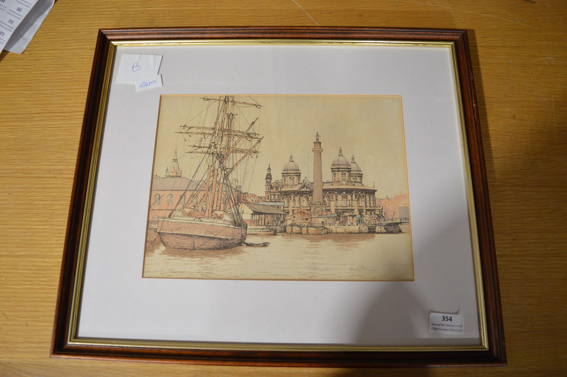 Framed Print of Princess Dock, Hull, 1900 by Roger - Image 2 of 4