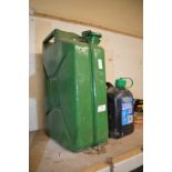 Jerry Can and a Plastic Diesel Can