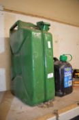 Jerry Can and a Plastic Diesel Can