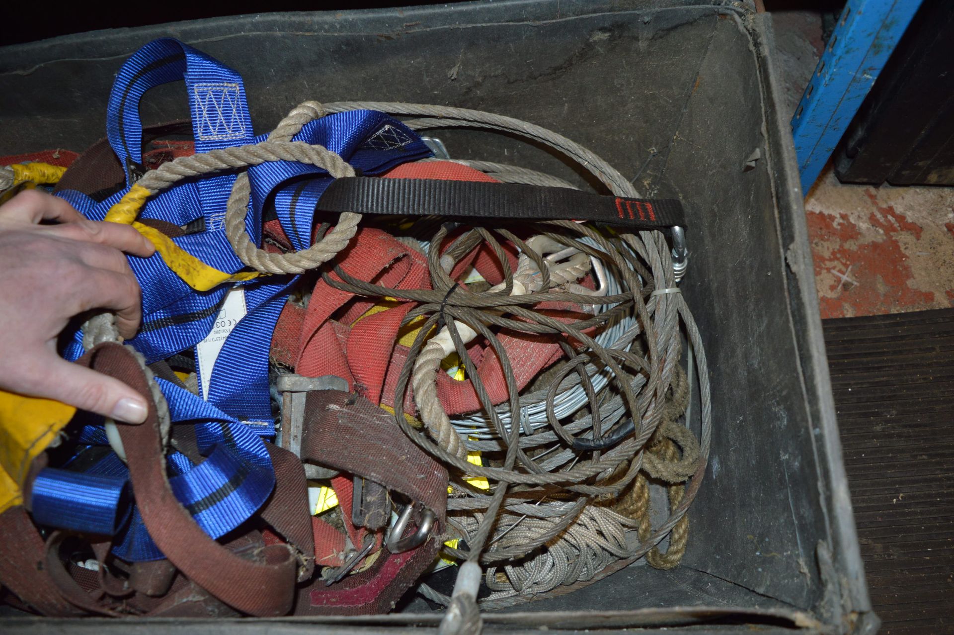 Box of Assorted Ropes Including Work Zone Rope Rat - Bild 2 aus 2