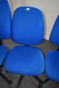 *Blue Gas Lift Operators Chair (Location: 64 King Edward St, Grimsby, DN31 3JP, Viewing Tuesday