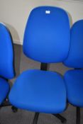 *Blue Gas Lift Operators Chair (Location: 64 King Edward St, Grimsby, DN31 3JP, Viewing Tuesday