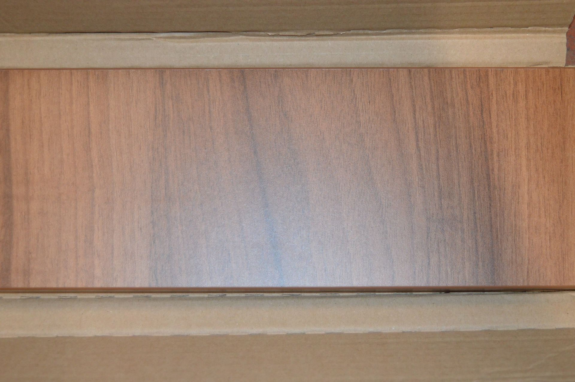 Two Walnut Frontal Drawer Panels 124x496mm - Image 2 of 2
